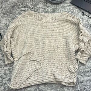 Wide neck sweater